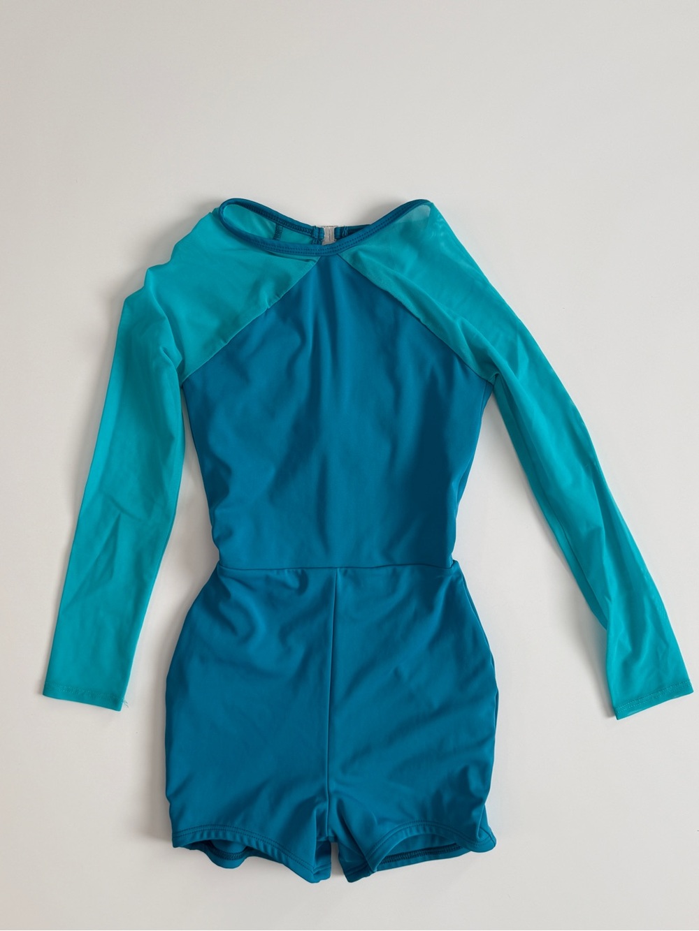 Tiger Friday CXL Long-Sleeve Teal Blue Unitard